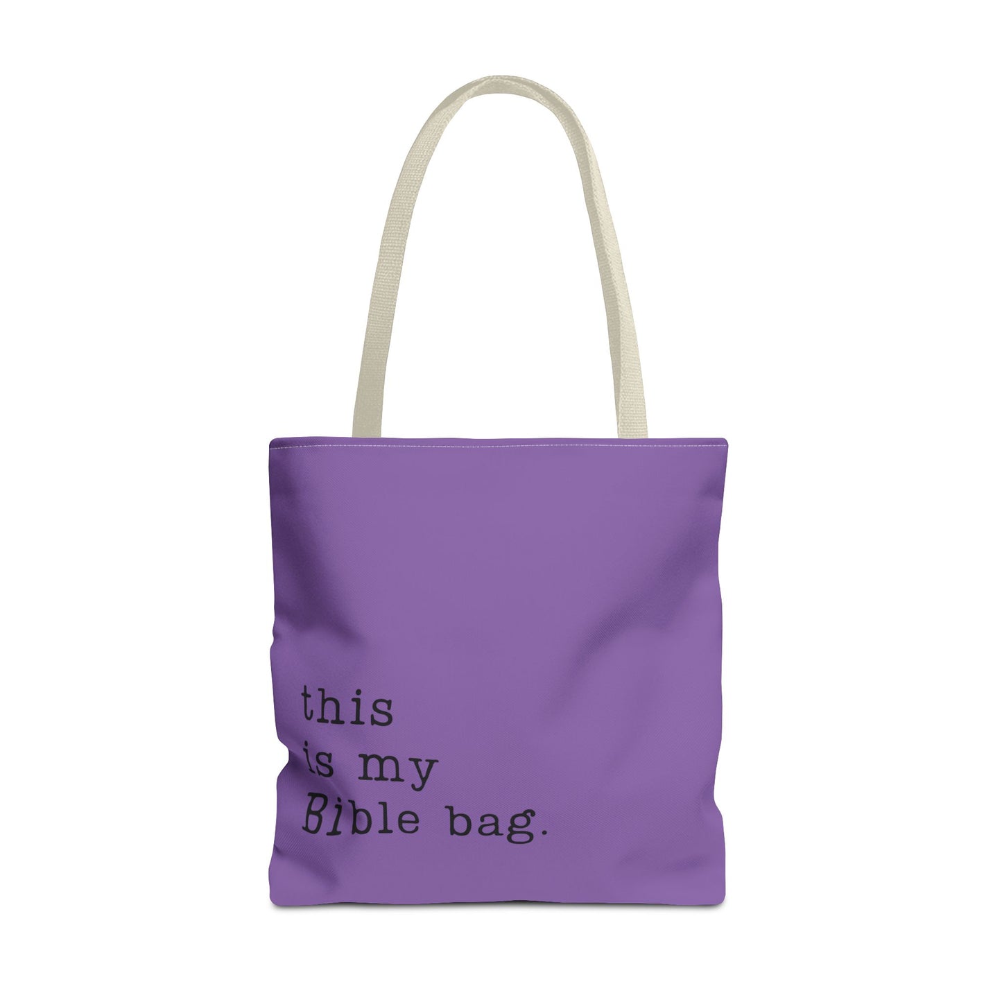 This is my Bible Bag Purple Tote