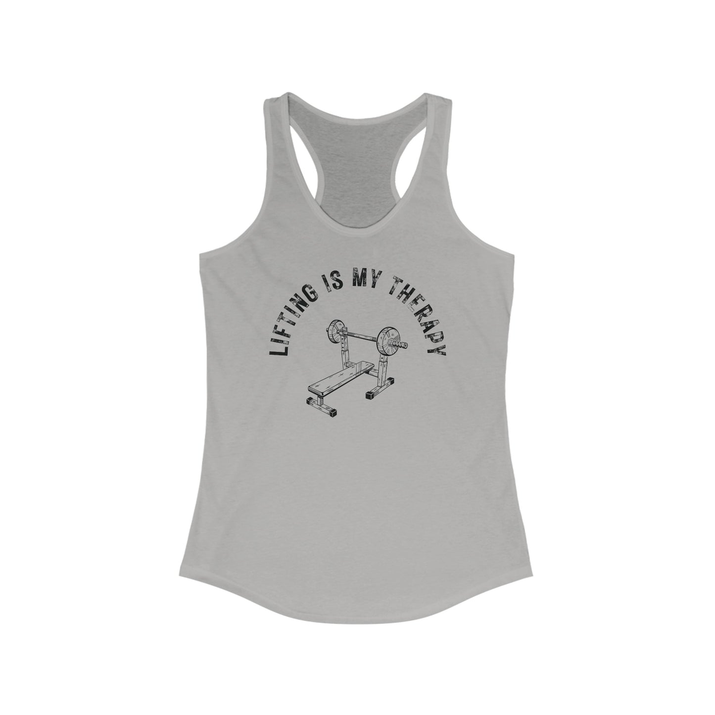 Lifting is My Therapy Racerback Tank