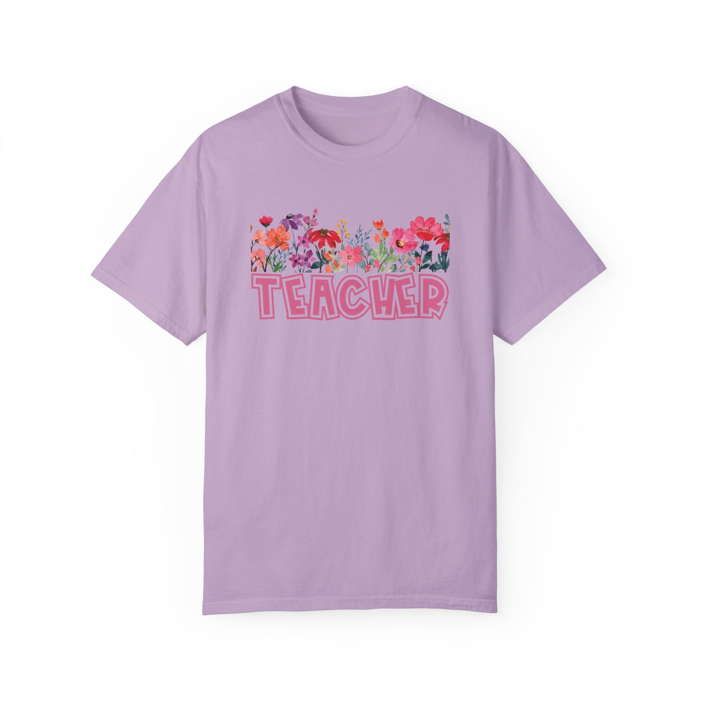 Bright Floral Teacher Tee