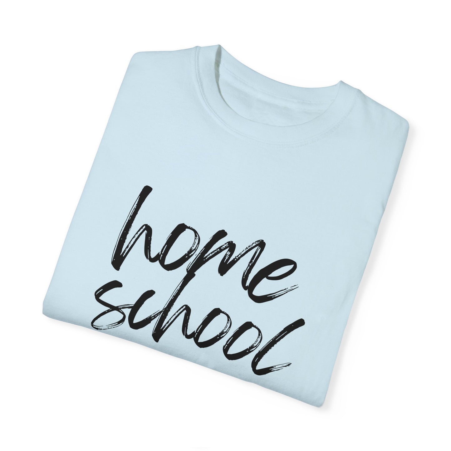 Homeschool Pray, Teach, Repeat Tee (black text)