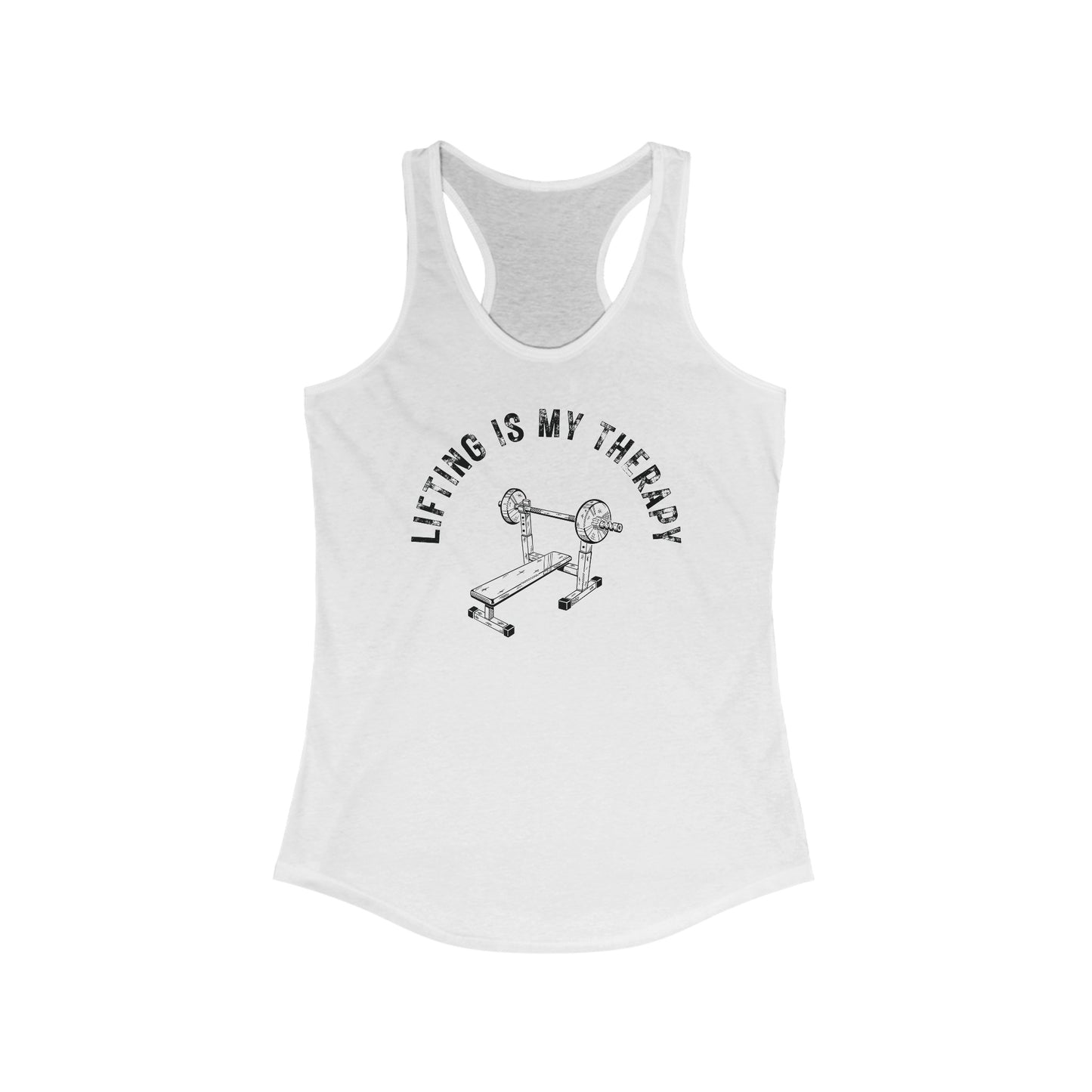 Lifting is My Therapy Racerback Tank