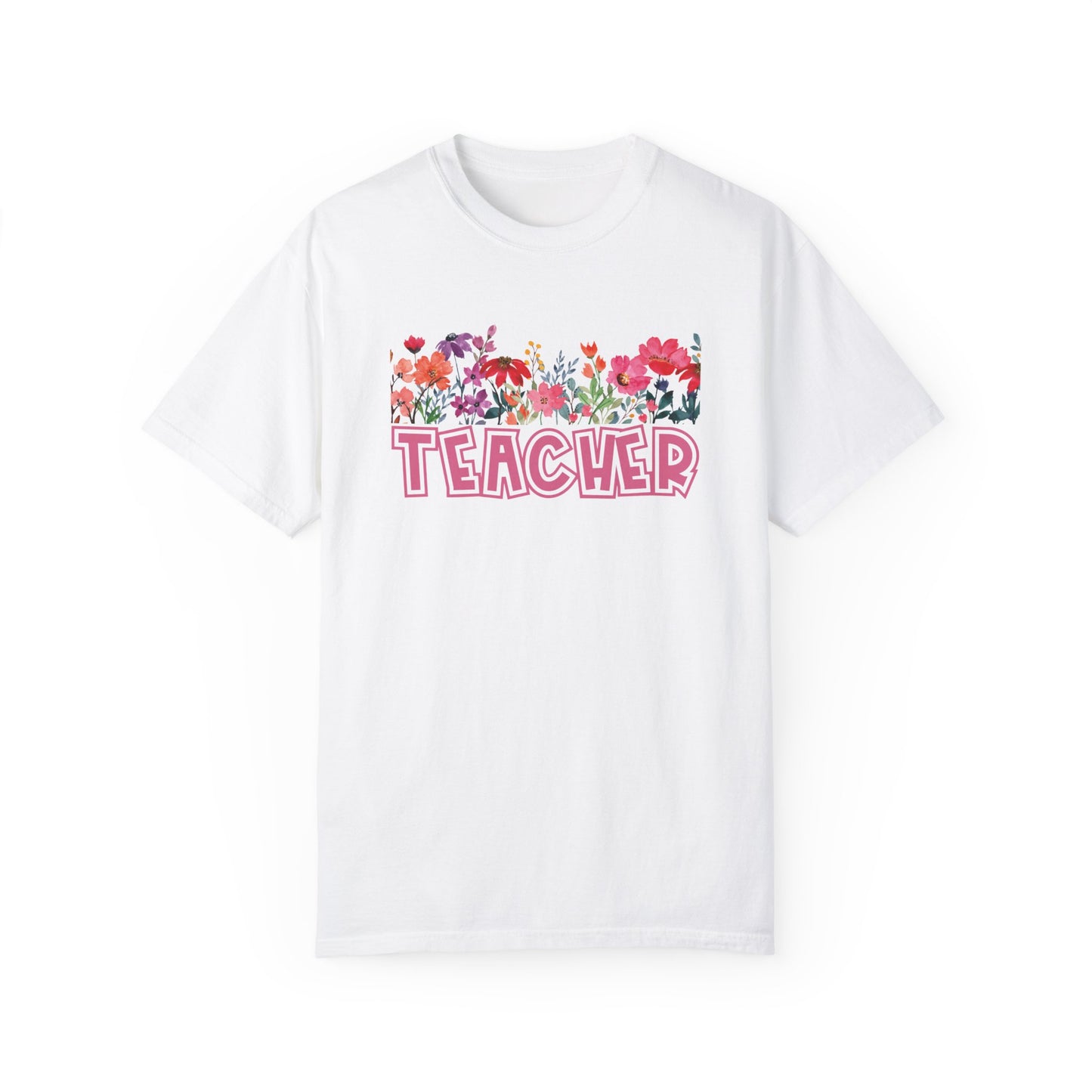 Bright Floral Teacher Tee