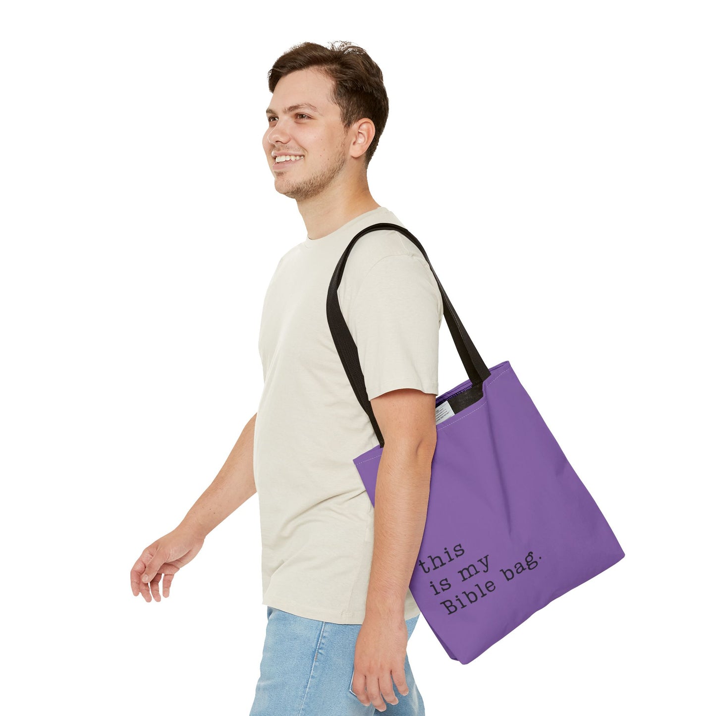 This is my Bible Bag Purple Tote