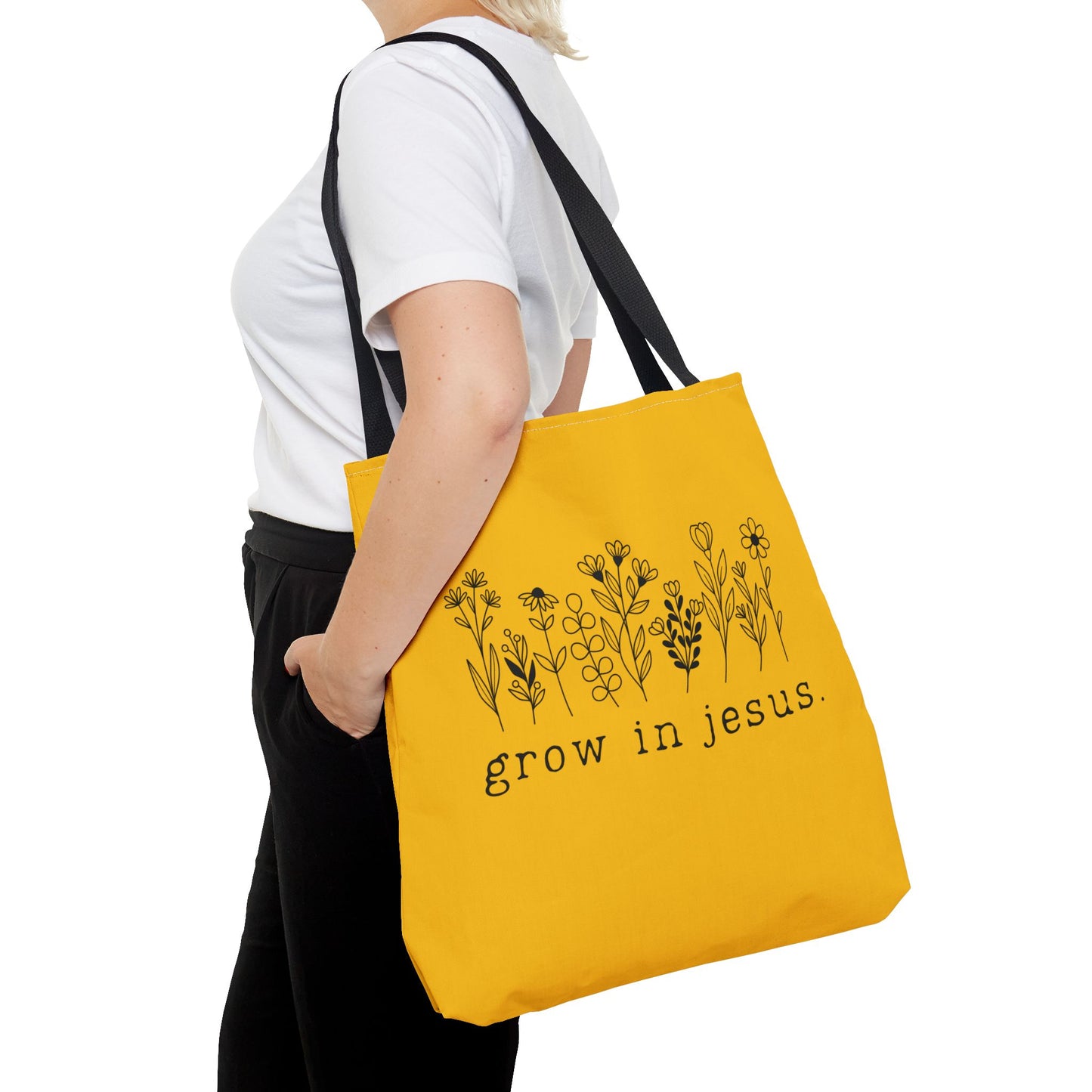 Grow in Jesus Bible Tote Bag