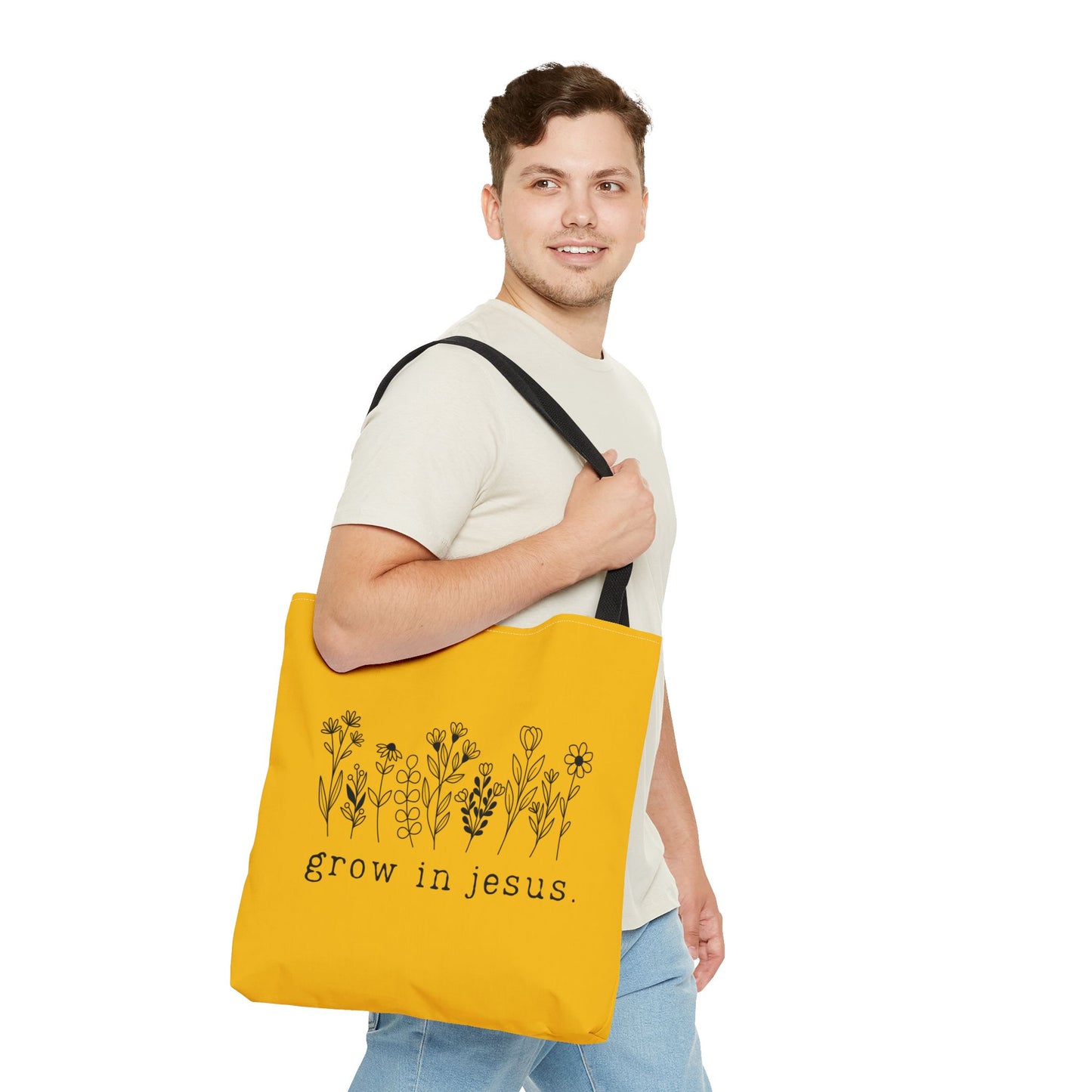 Grow in Jesus Bible Tote Bag