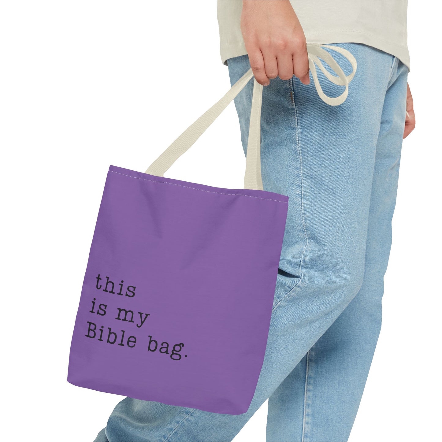 This is my Bible Bag Purple Tote