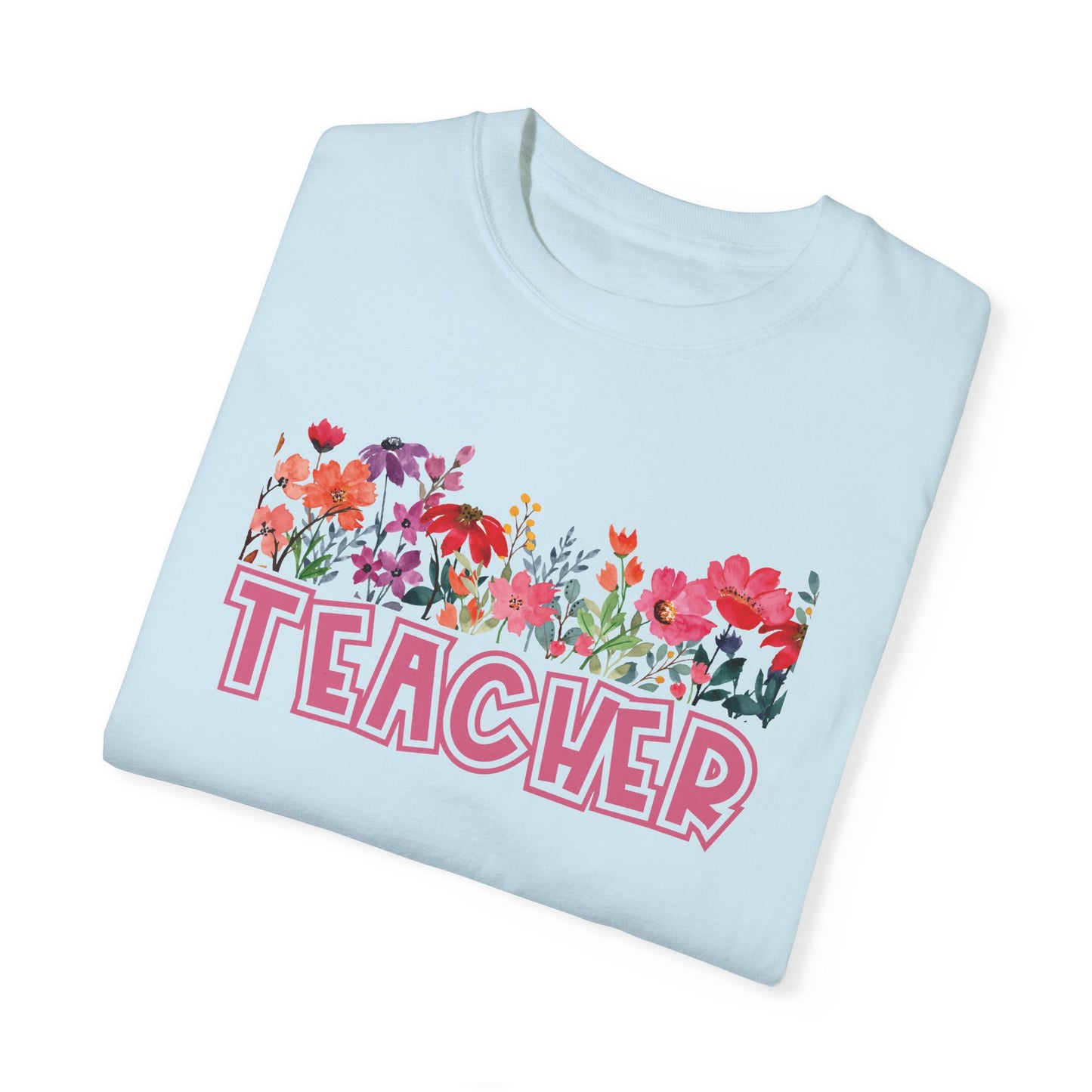 Bright Floral Teacher Tee