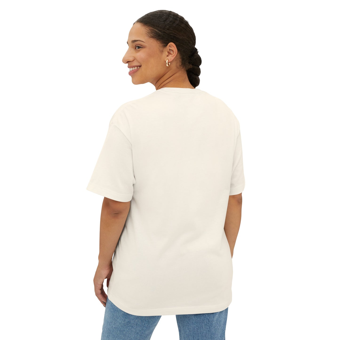 Farm Mama Oversized Boxy Tee (blue text)