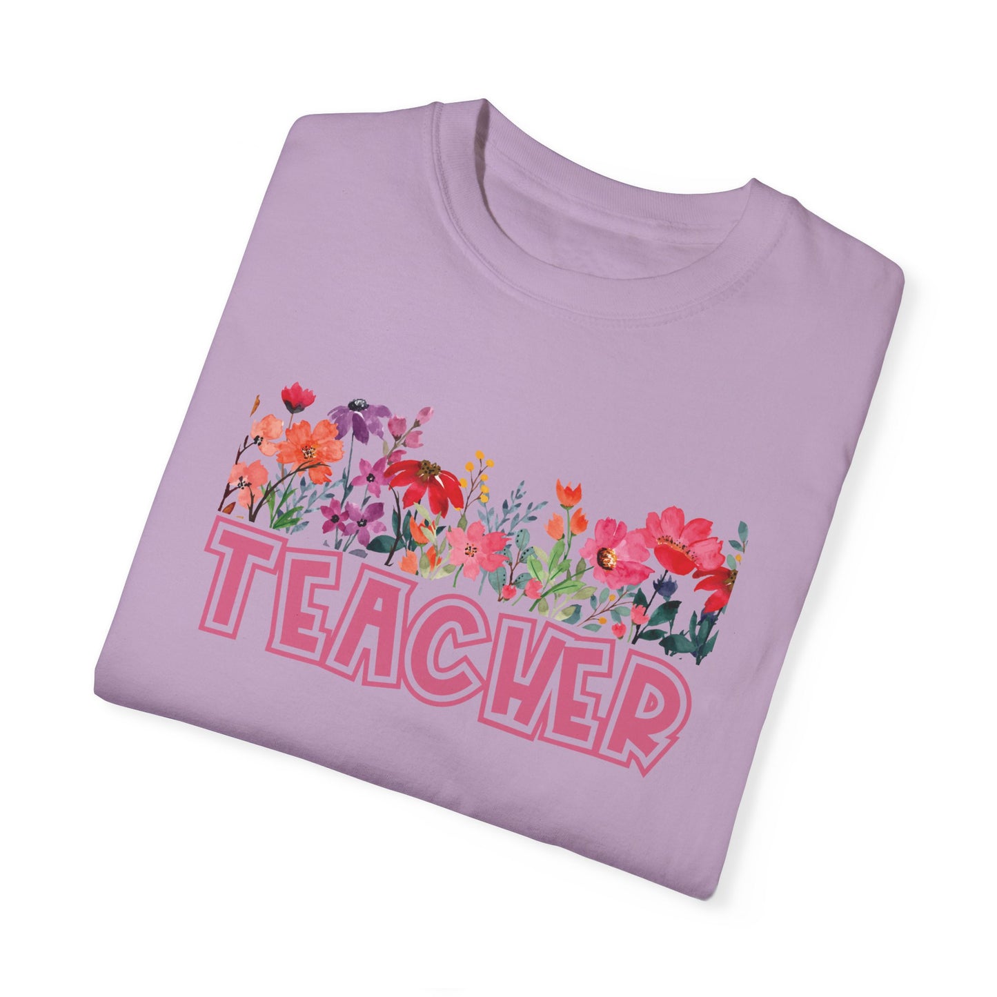 Bright Floral Teacher Tee