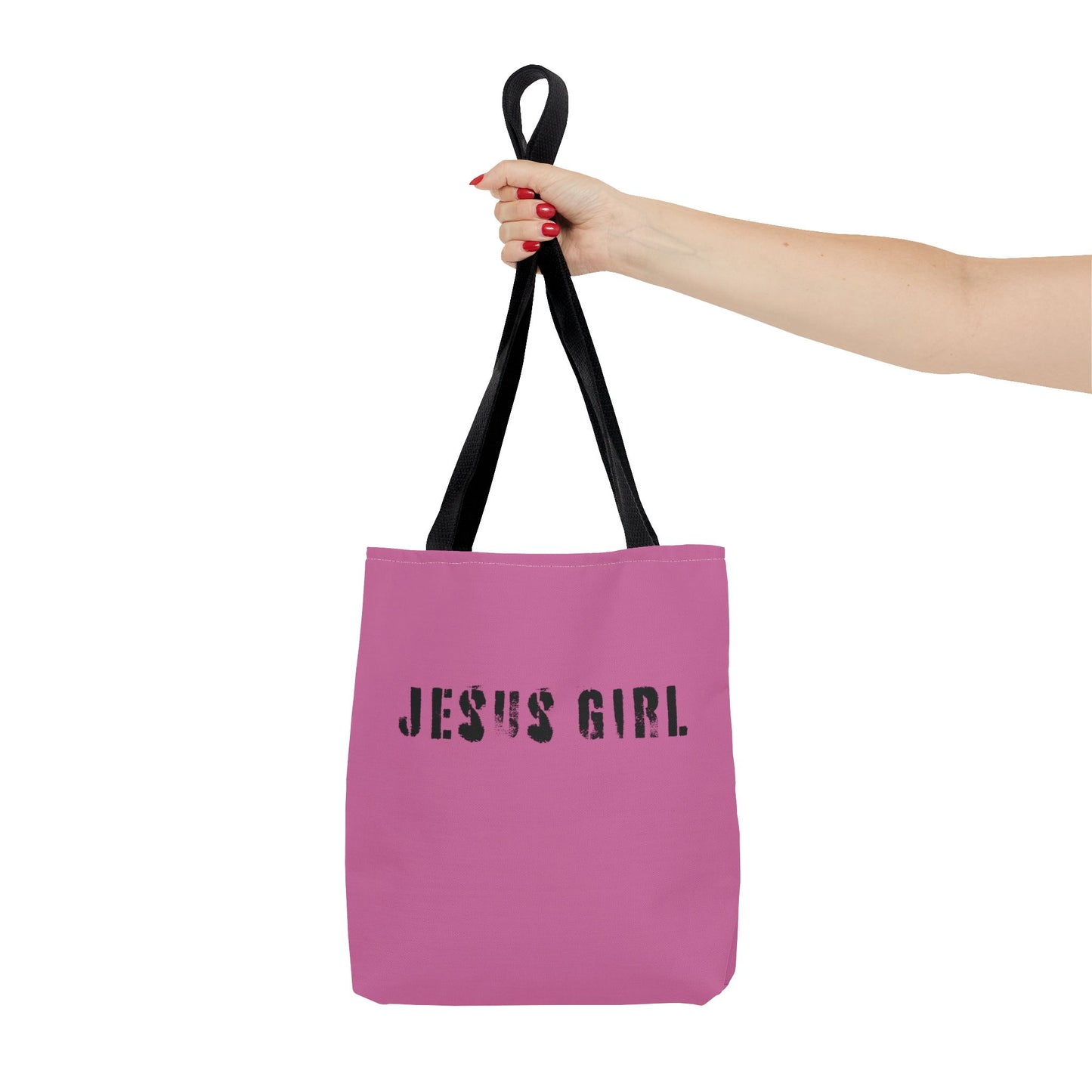 Jesus Girl Pink Bible Tote Bag