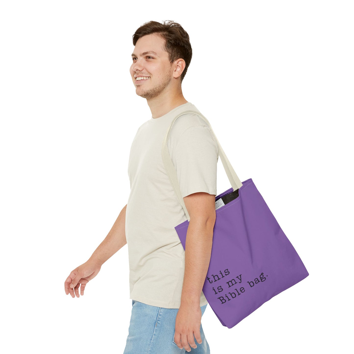 This is my Bible Bag Purple Tote