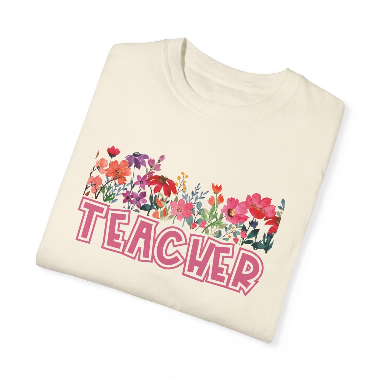 Bright Floral Teacher Tee