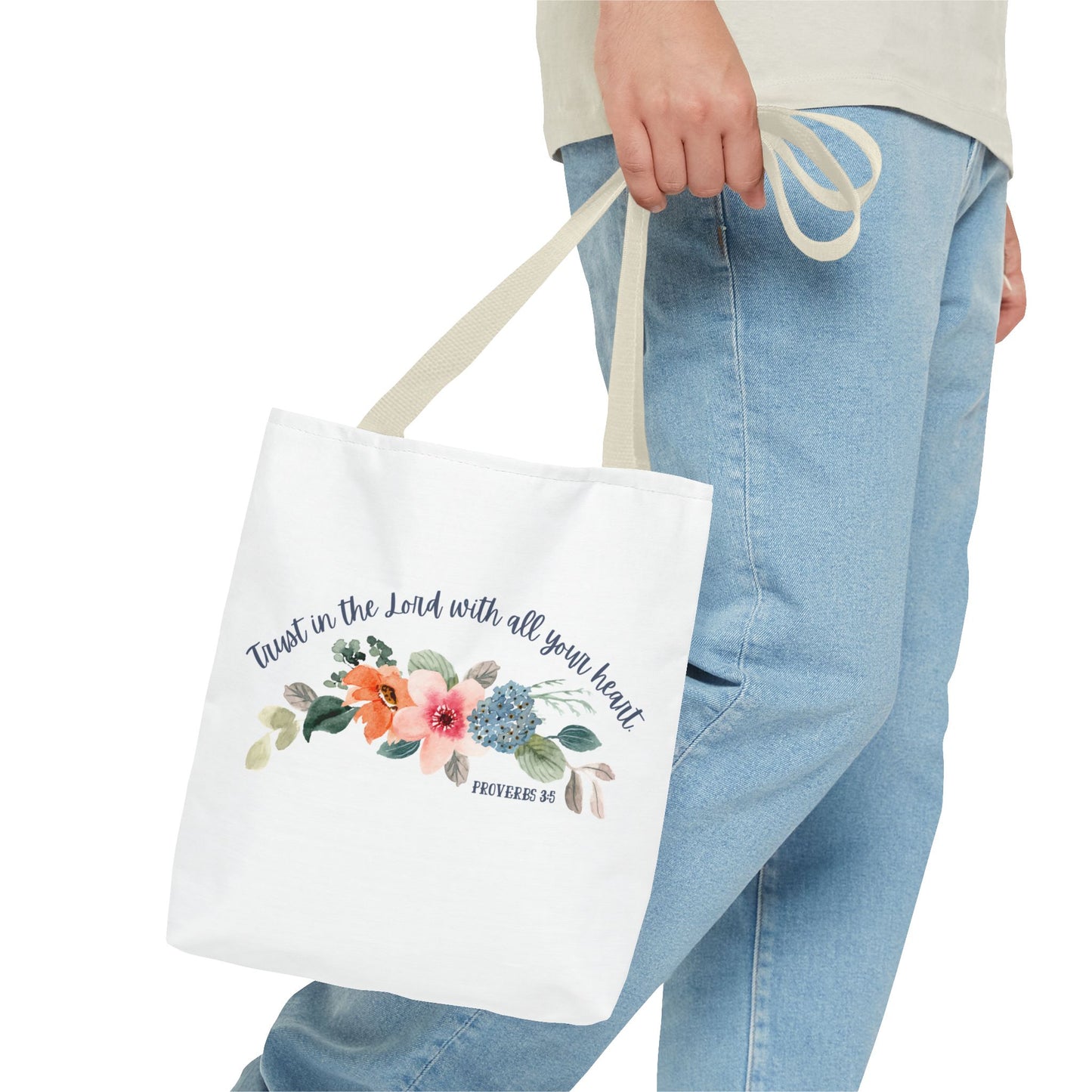 Proverbs 3:5 Bible Tote Bag